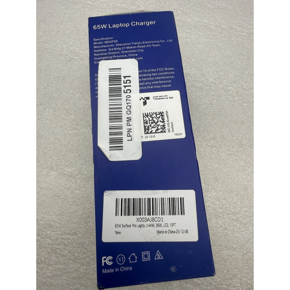 65W Replacement AC Adapter MDSF65 For Microsoft Surface Pro 11, 10 NEW *read... - Picture 15 of 16